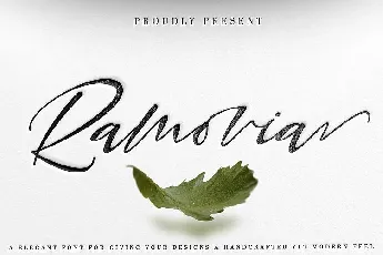 Ramovia Script font