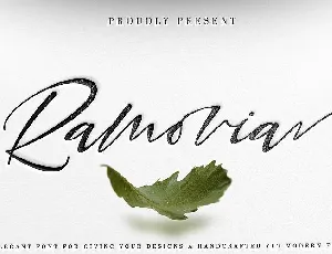 Ramovia Script font