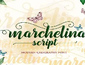 Marchelina Script font