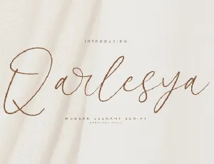 Qarlesya Script font