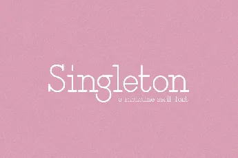 Singleton font