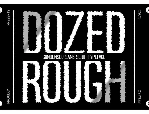 Dozed Rough font