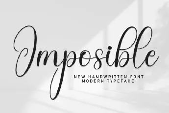 Imposible Script font