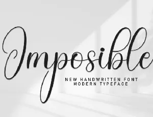 Imposible Script font