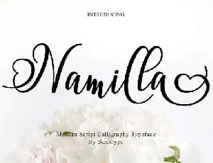 Namilla font