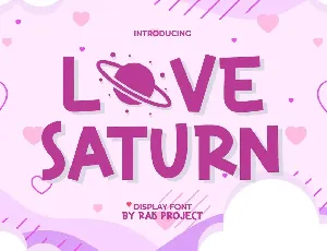 Love Saturn Demo font