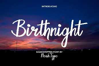 Birthnight Demo font