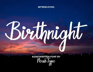 Birthnight Demo font