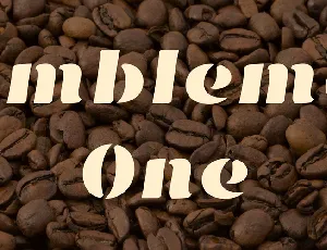 Emblema One font