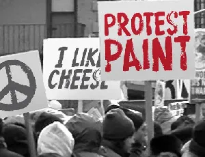 Protest Paint BB font