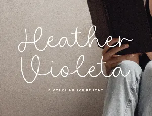 Heather Violeta font