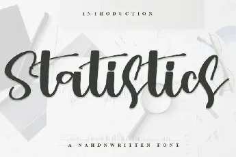 Statistics font