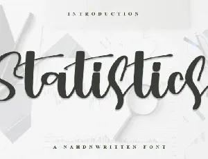 Statistics font