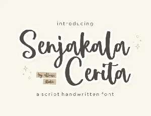 Senjakala Cerita font