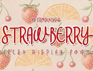 Strawberry font