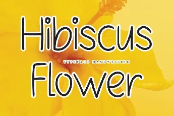 Hibiscus Flower Handwritten font