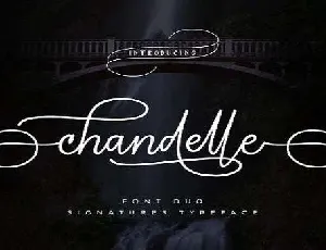 Chandelle Signatures Script font