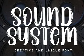 Sound System Brush font