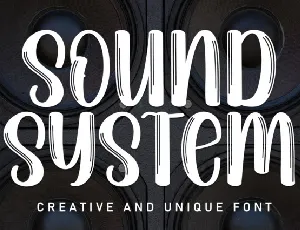 Sound System Brush font