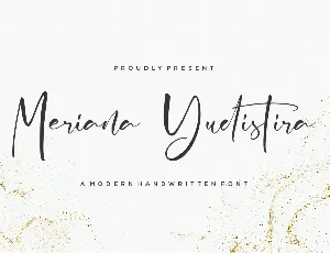 Meriana Yudistira font