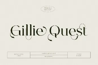 Gillie Quest font