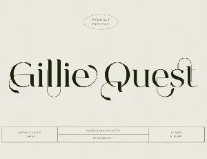 Gillie Quest font