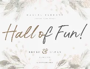 Hall Of Fun Script Free Download font