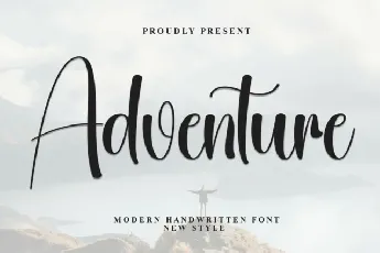 Adventure Script font