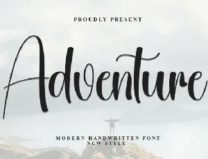 Adventure Script font