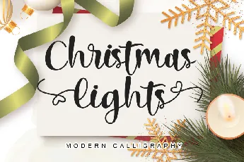 Christmas Lights _ Personal Use font