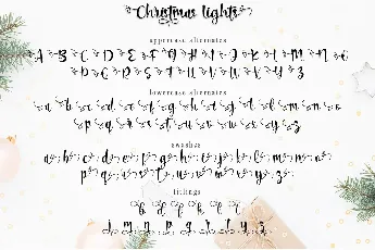 Christmas Lights _ Personal Use font