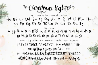 Christmas Lights _ Personal Use font