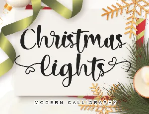 Christmas Lights _ Personal Use font