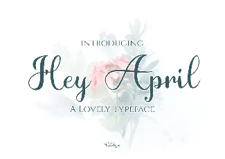 Hey April font