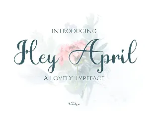 Hey April font