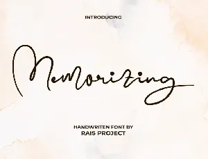 Memorizing Demo font