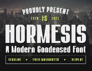 HORMESIS font