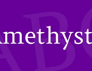 Amethysta font