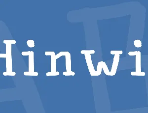 Hinwil font