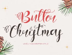 Butter Christmas font