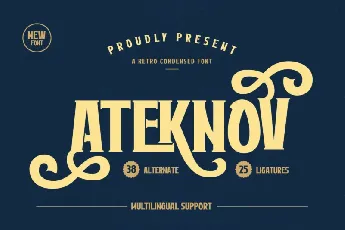 Ateknov font