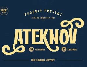 Ateknov font