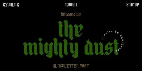 Mighty Dust font