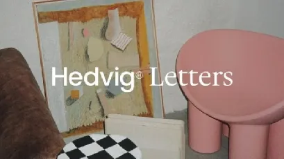 Hedvig Letters Family font