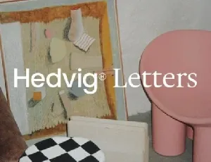 Hedvig Letters Family font