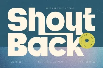 Shout Back font