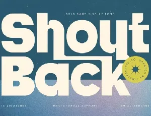 Shout Back font