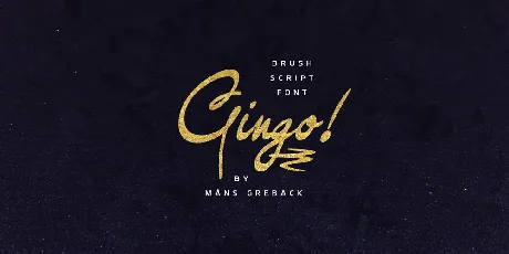 Gingo PERSONAL USE font