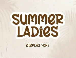 Summer Ladies - Personal Use font