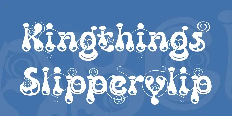 Kingthings Slipperylip font